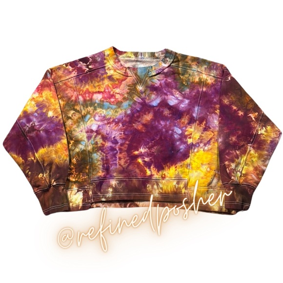 Free People Movement Intercept Pullover size Small NEW White Tie Dye - Picture 2 of 6